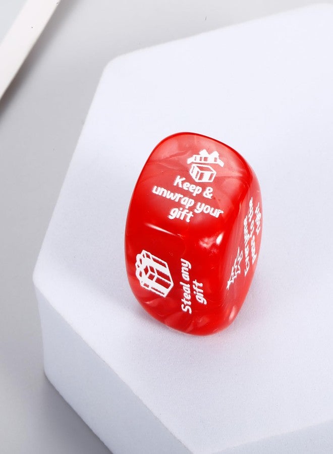 Perleddom Christmas Games for Family Party Santa Swap Gift Exchange Dice Christmas Stocking Stuffers Exchange Dice Games for Women Men Friends White Elephant Gifts Santa Swap Dice Games for Family Party - Image 5